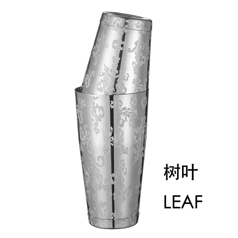 Stainless Steel Boston Shaker Set - Two-Piece Bar Mixer