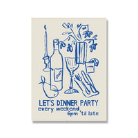 Wine and Cheese Canvas Wall Art - Modern Kitchen and Bar Print