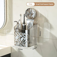 Glacier Pattern Wall-Mounted Bathroom Storage Basket