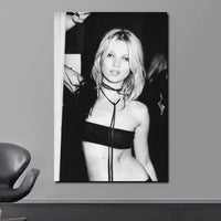 Scandinavian Kate Moss Canvas Poster - Fashion Inspired Wall Art