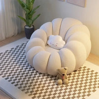 Pumpkin Lounge Chair - Creative Single Sofa for Bedroom & Balcony