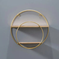 Nordic Gold Iron Decorative Wall Shelf