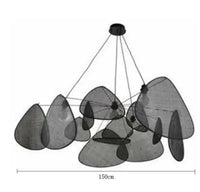 Handwoven Rattan Chandelier - E27 Wicker Suspension Lamp