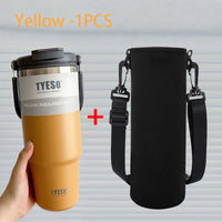 TYESO Insulated Stainless Steel Tumbler - Double-Layer Travel Mug