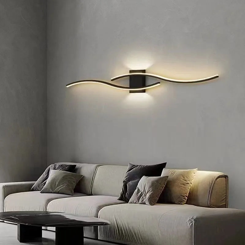 Modern LED Strip Wall Lamp - Dimmable Decorative Accent Light