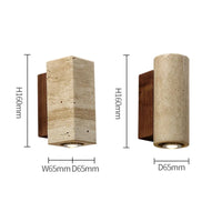 Wabi Sabi Marble Wall Lamp - Warm Modern Bedside Light