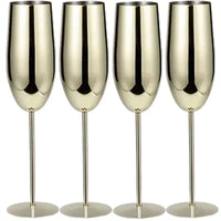 Unbreakable Stainless Steel Wine Glass Set - Up to 500ML