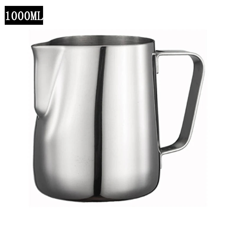 Stainless Steel Coffee Pitcher Espresso Milk Frothing Jug Barista Craft Coffee Latte Milk Frothing Jug Milk Cream Frother Cup