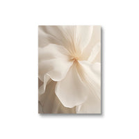 Nordic Beige Peony Floral Canvas Wall Art - Frameless Botanical Print
