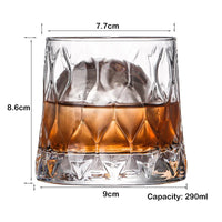 Old Fashioned Whiskey Rocks Glass - Classic Cocktail Tumbler