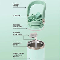 TYESO Insulated Stainless Steel Tumbler - Double-Layer Travel Mug