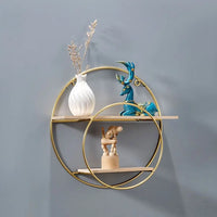 Nordic Gold Iron Decorative Wall Shelf