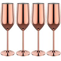 Unbreakable Stainless Steel Wine Glass Set - Up to 500ML