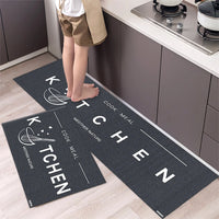 Soft Washable Kitchen Runner Rug - Anti-Slip Hallway and Entry Mat