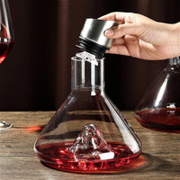 Luxury Wine Decanter - Transparent Nordic Aerating Carafe