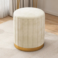 Round Storage Stool - Makeup & Dressing Table Ottoman