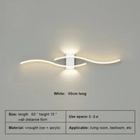 Modern LED Strip Wall Lamp - Dimmable Decorative Accent Light