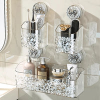 Glacier Pattern Wall-Mounted Bathroom Storage Basket
