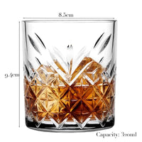 Old Fashioned Whiskey Rocks Glass - Classic Cocktail Tumbler