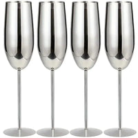 Unbreakable Stainless Steel Wine Glass Set - Up to 500ML