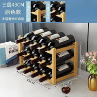 Tabletop Wine Display Rack - Creative Grid Storage Stand