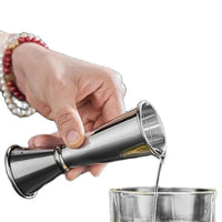 Stainless Steel Cocktail Jigger - Dual Shot Spirit Measure Cup