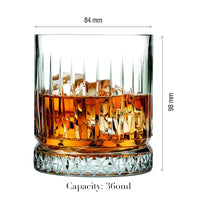 Old Fashioned Whiskey Rocks Glass - Classic Cocktail Tumbler