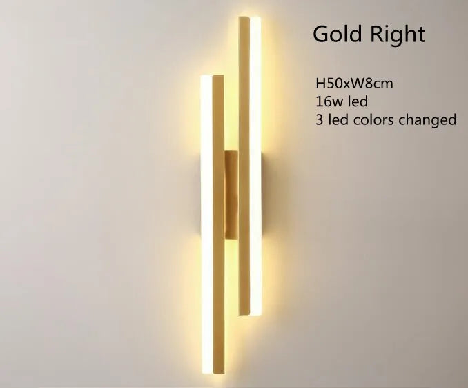 Nordic LED Wall Sconce - Minimalist Bedroom and Hallway Light