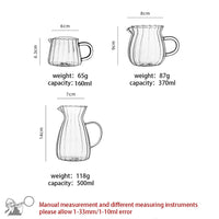 High Borosilicate Glass Tea Pitcher - Heat-Resistant Coffee and Espresso Server