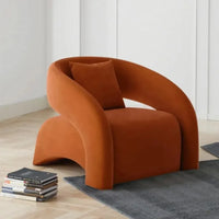 Velvet Leisure Accent Chair - Modern European Single Sofa Seat