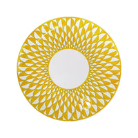 Geometric Bone China Dinner Plate Set - Elegant European Tableware