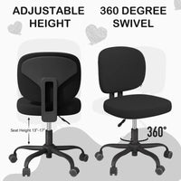 Luxury 2 Piece Adjustable Bar Stool Set - Swivel Kitchen Seating