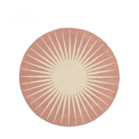 Modern Round Plush Area Rug - Soft Non-Slip Bedroom Carpet