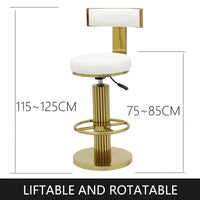 Modern Stainless Steel Counter Bar Stools Set - Cushioned Kitchen Seating