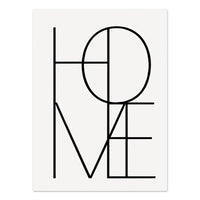 Abstract Boho Geometric Canvas Wall Art - Black and Beige Line Print