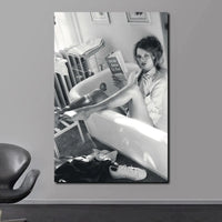 Scandinavian Kate Moss Canvas Poster - Fashion Inspired Wall Art