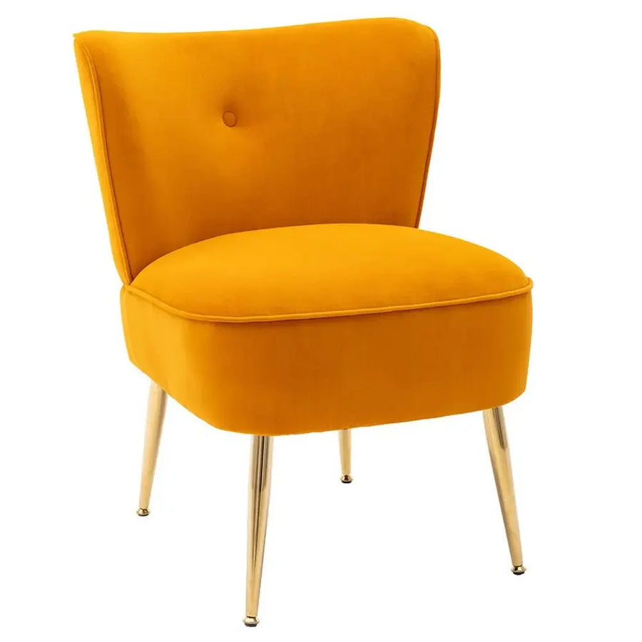 Upholstered Side Chair - Fabric Accent Seating for Bedroom or Lounge
