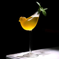 Artistic Fish and Octopus Cocktail Goblet