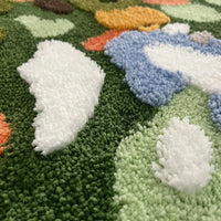 Luxury Moss Style Area Rug - Irregular Plush Statement Carpet