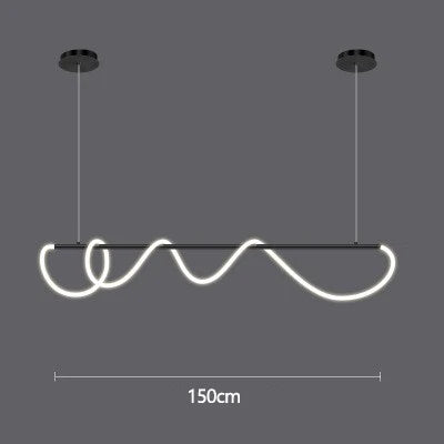 Designer Long Hose Chandelier - Post-Modern Pendant Lamp