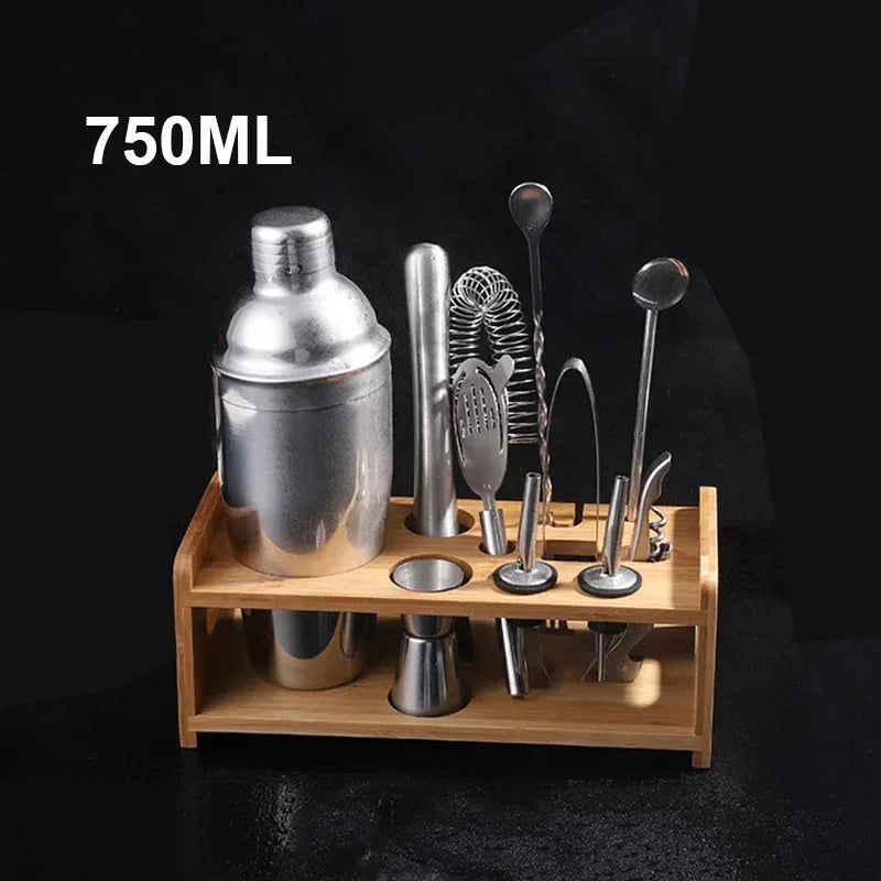 UPORS Cocktail Shaker - Stainless Steel Boston Mixer 550ml/750ml