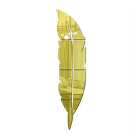 3D Feather Mirror Wall Stickers - Reflective DIY Room Decor
