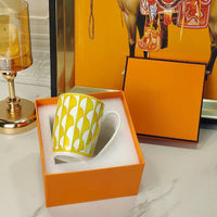 Geometric Bone China Dinner Plate Set - Elegant European Tableware