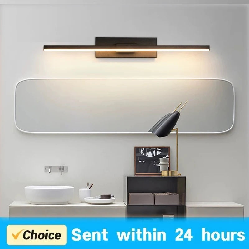 Rotatable LED Wall Light - Modern Bathroom and Bedroom Sconce