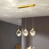 Nordic Crystal Pendant Light - LED Hanging Chandelier