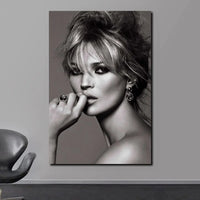 Scandinavian Kate Moss Canvas Poster - Fashion Inspired Wall Art