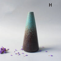 Minimalist Black Ceramic Bud Vase - Japanese Inspired Decor
