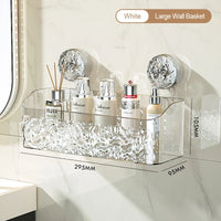 Glacier Pattern Wall-Mounted Bathroom Storage Basket