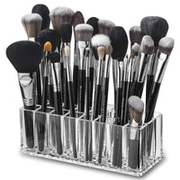 24 Slot Acrylic Makeup Organizer - Brush and Lipstick Storage Display