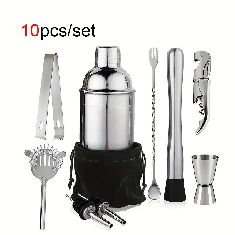 UPORS Cocktail Shaker - Stainless Steel Boston Mixer 550ml/750ml